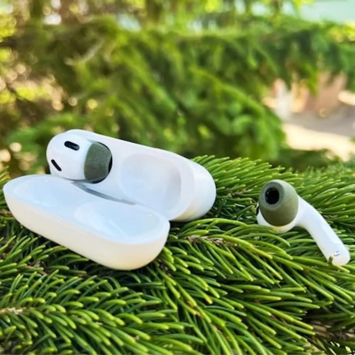 Comply Original Memory Foam Replacement Earbud Tips for Apple AirPods Pro 1 & 2 (3 Pairs, Pine Green) | Ultimate Comfort & Secure Fit - view 5