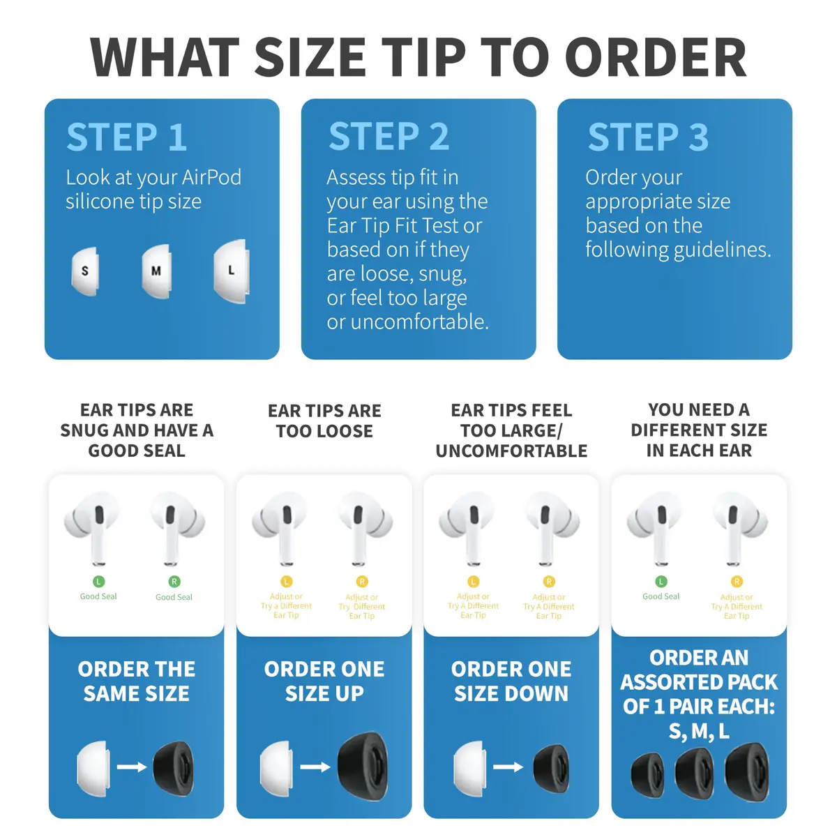 COMPLY Original Memory Foam Replacement Earbud Tips for Apple AirPods Pro 1 & 2 | All-Day Comfort & Noise Isolation - view 7