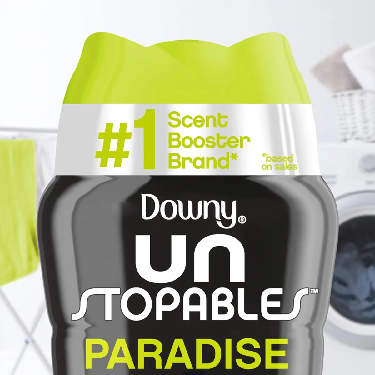 Downy Unstopables In-Wash Scent Booster Beads, Paradise Scent, 12.2 oz (346 g) | Fights Odors & Lasts 6X Longer - view 4