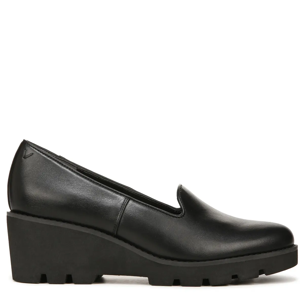 Vionic Women's Aster Willa Wedge Black Leather 7.5 Medium | Supportive Arch Support Dress Shoes for Women - view 7