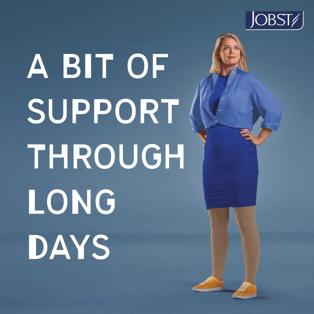 JOBST Relief 20-30 mmHg Compression Stockings Knee High Beige Medium | Support for Tired, Swollen Legs - view 7