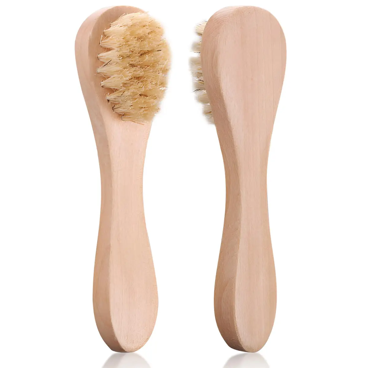 Kootinn Mini Dry Brush Natural Bristle Small Body Brush for Sensitive Areas | Exfoliating Facial & Skin Rejuvenation - main product image