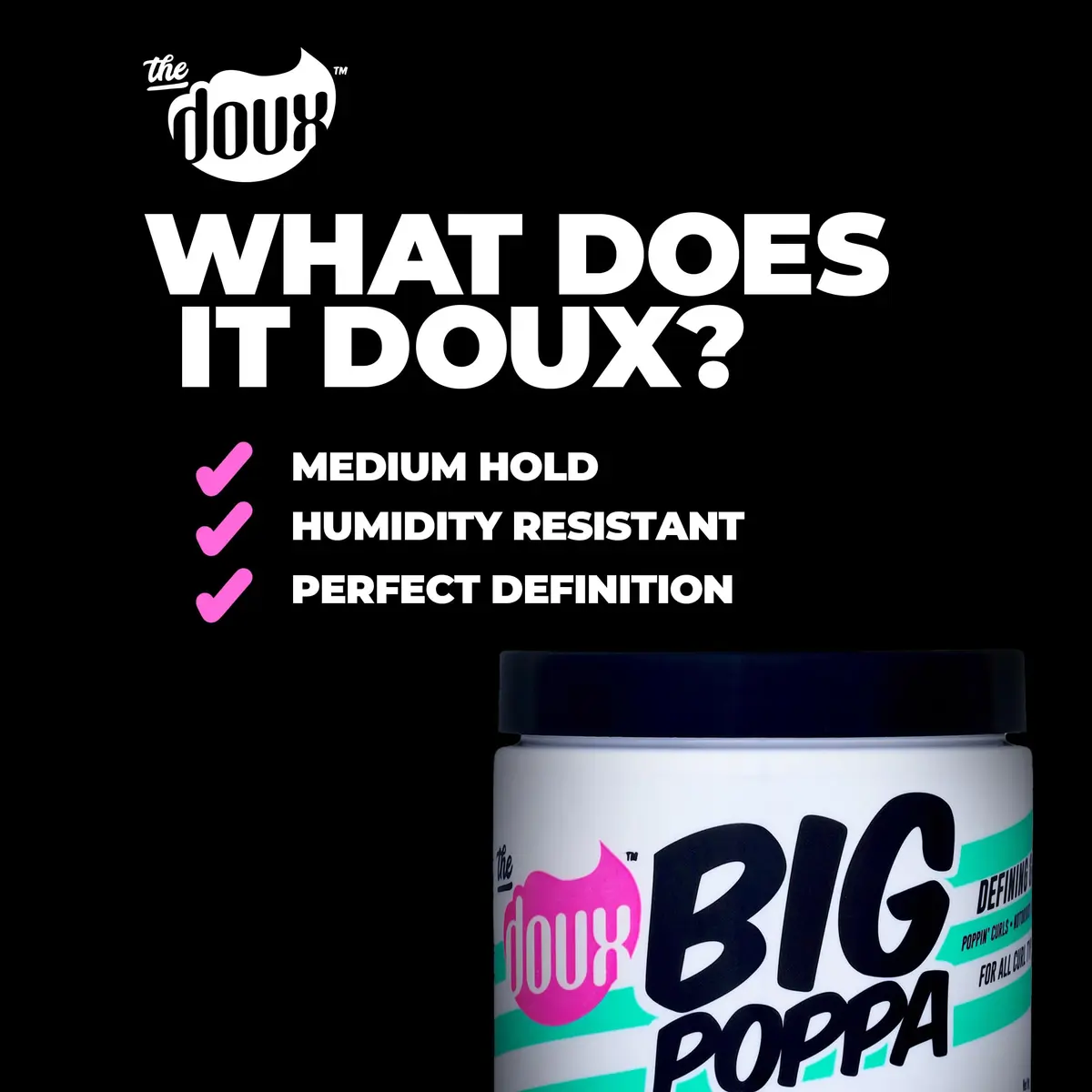 The Doux Big Poppa Curl Defining Gel, 16 oz | Frizz Control & Soft Hold for Curly Hair - view 6