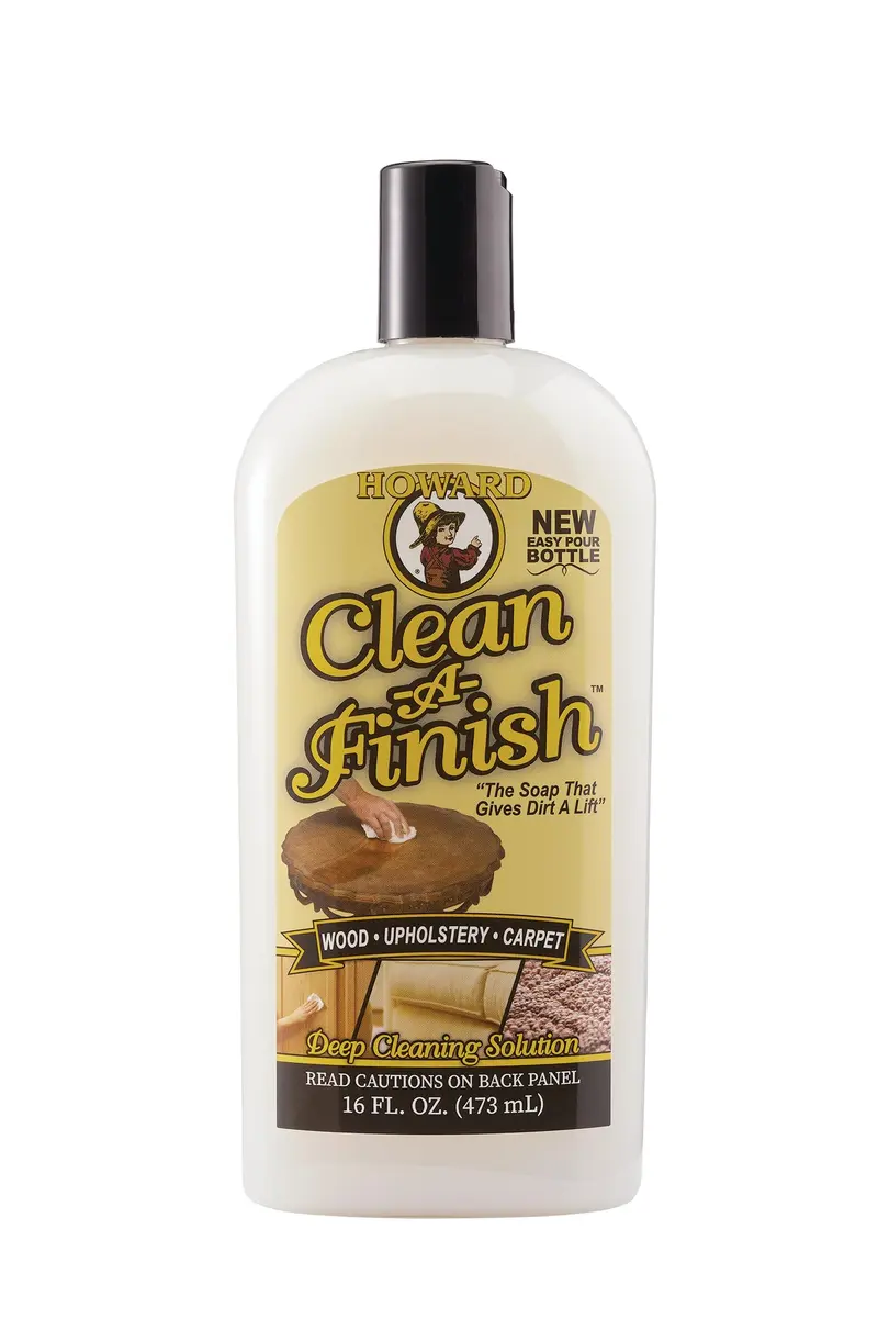 HOWARD Clean-A-Finish Wood & Upholstery Cleaner 16 oz | Versatile Surface & Stain Remover - main product image