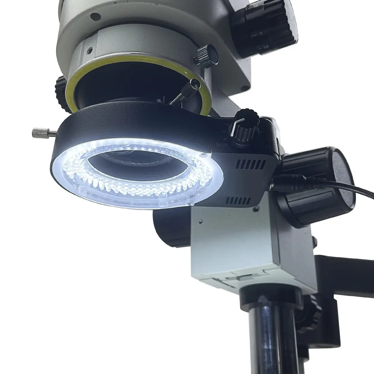 Gringoo 64 LED Ring Light Illuminator for Stereo Microscopes, 48mm Adapter Ring | Bright, Shadow-Free Illumination for Lab and Photography - view 2