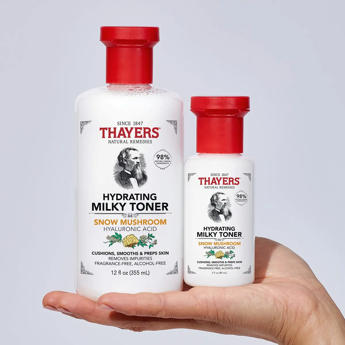 Thayers Milky Hydrating Face Toner with Snow Mushroom, Hyaluronic Acid & Elderflower | Alcohol-Free Sensitive Skin Care | 3 Fl Oz Pack of 5 - view 6
