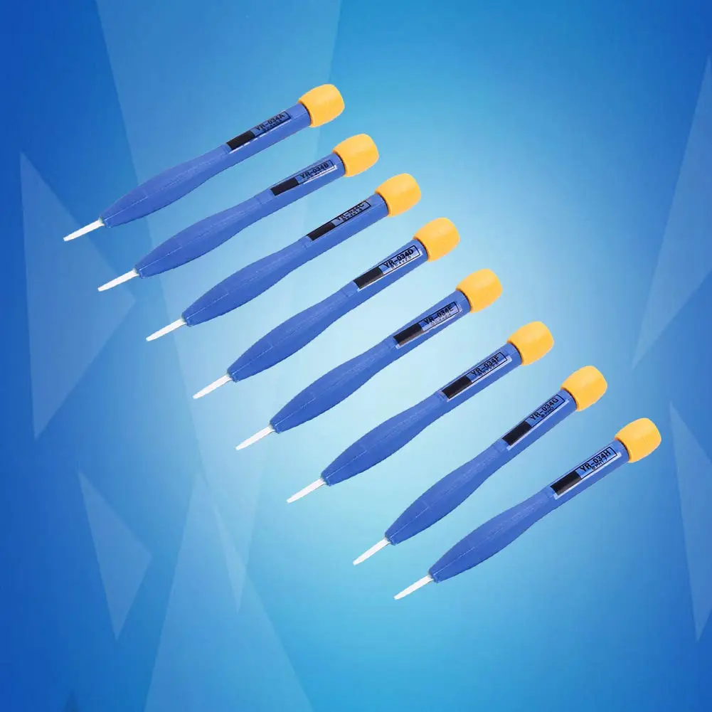 Haosie Plastic Screwdriver Set, 8pcs Slotted Head, Insulated, Ceramic, Home Hand Tools - view 5