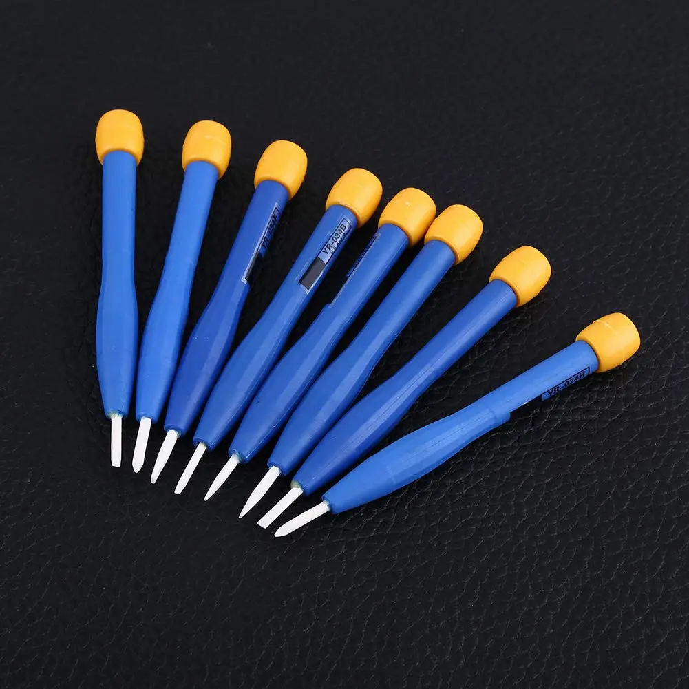 Haosie Plastic Screwdriver Set, 8pcs Slotted Head, Insulated, Ceramic, Home Hand Tools - view 3