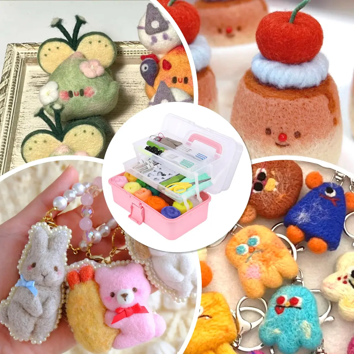 JUPEAN 221 Pcs Needle Felting Kits for Beginners Adults Wool Felting Kit | Complete Art & Craft Set - view 8