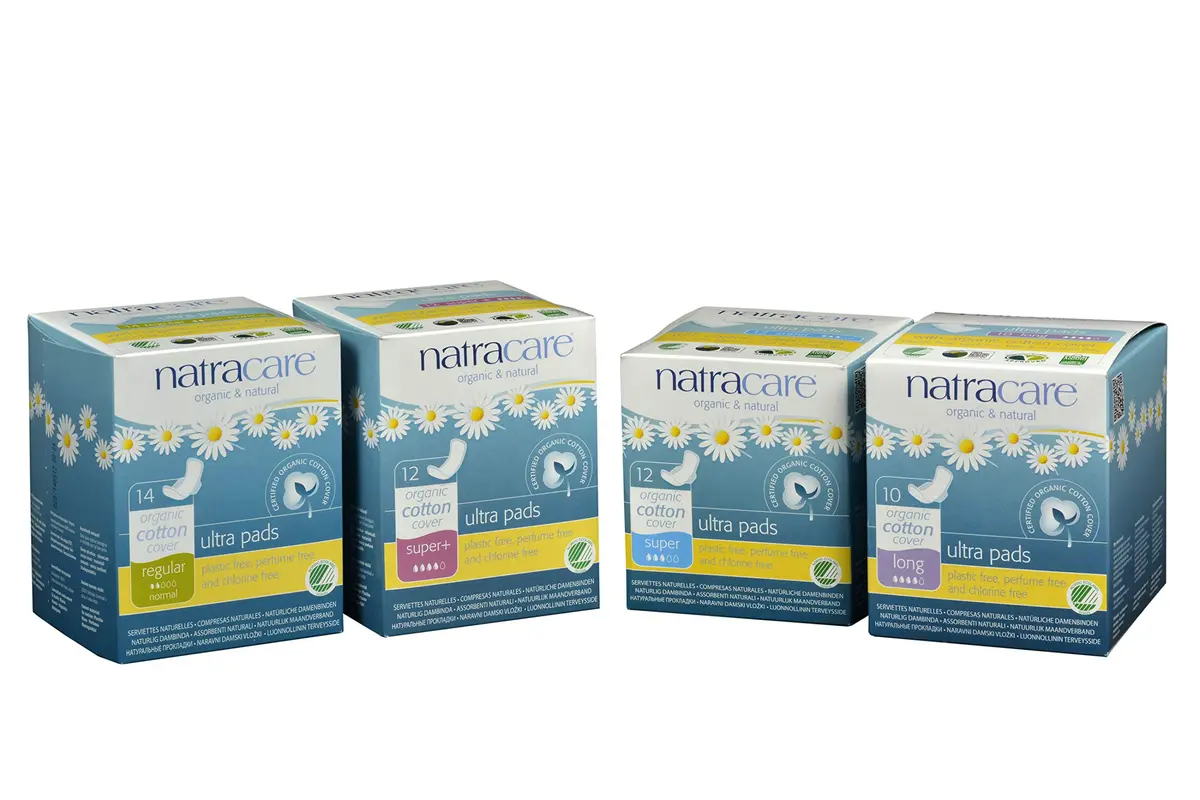 natracare Slim Fitting Ultra Pads Without Wings, Super Plus, 24 Count (12 Count x 2 Packs) | Made with Certified Organic Cotton - view 2