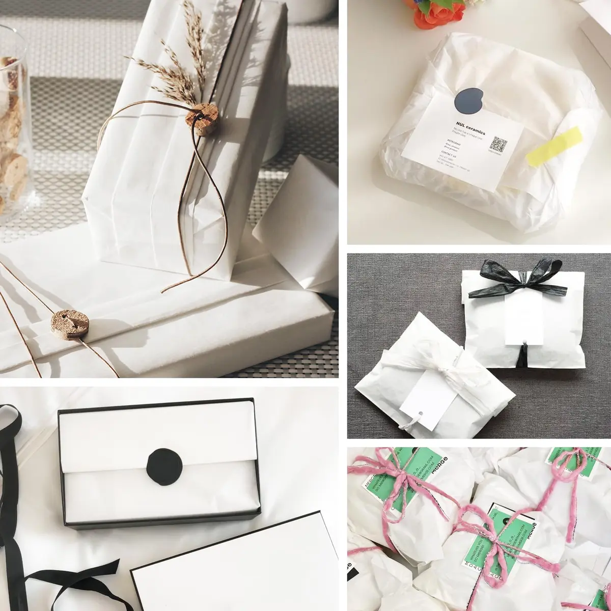 Simetufy White Tissue Paper 24 x 36 Inches (32 Sheets) | Acid-Free & Recyclable for Gifts & Crafts - view 5