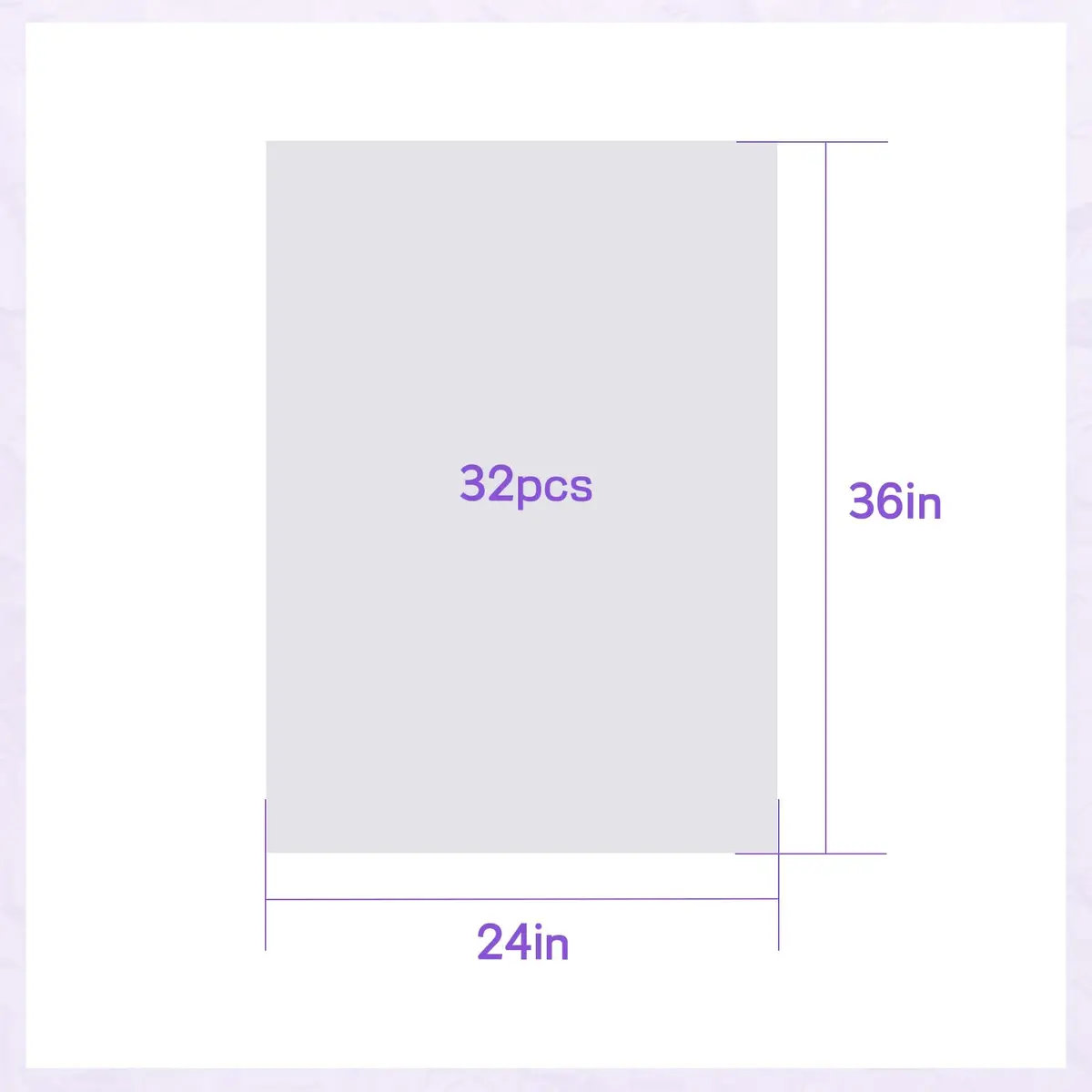 Simetufy White Tissue Paper 24 x 36 Inches (32 Sheets) | Acid-Free & Recyclable for Gifts & Crafts - view 2