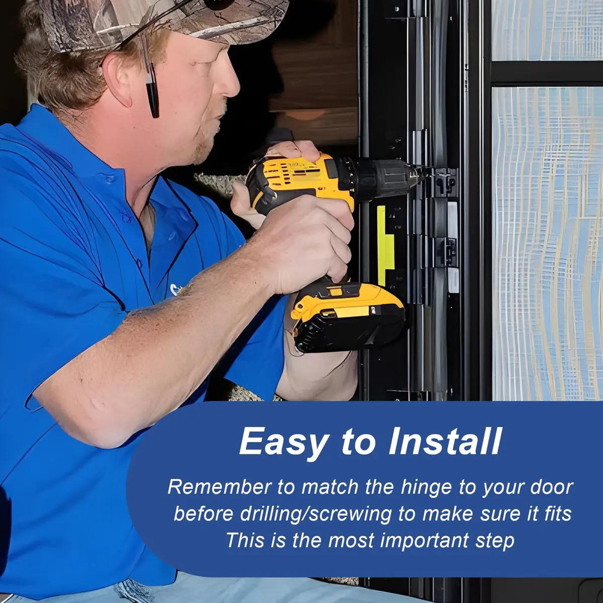 Ximoon RV Entry Door Friction Hinge Kit for 5th Wheel | Durable RV Hardware Upgrade - view 5