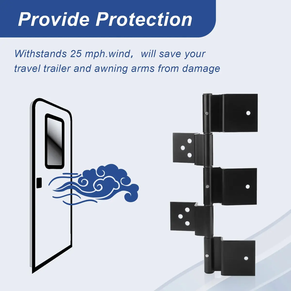 Ximoon RV Entry Door Friction Hinge Kit for 5th Wheel | Durable RV Hardware Upgrade - view 6