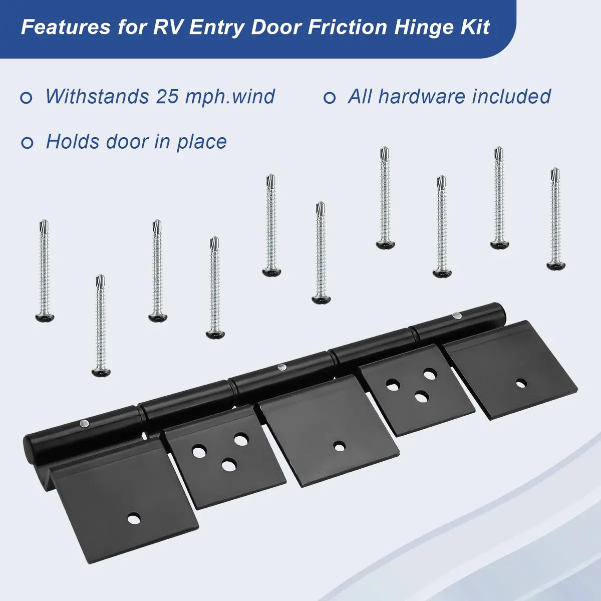 Ximoon RV Entry Door Friction Hinge Kit for 5th Wheel | Durable RV Hardware Upgrade - view 4