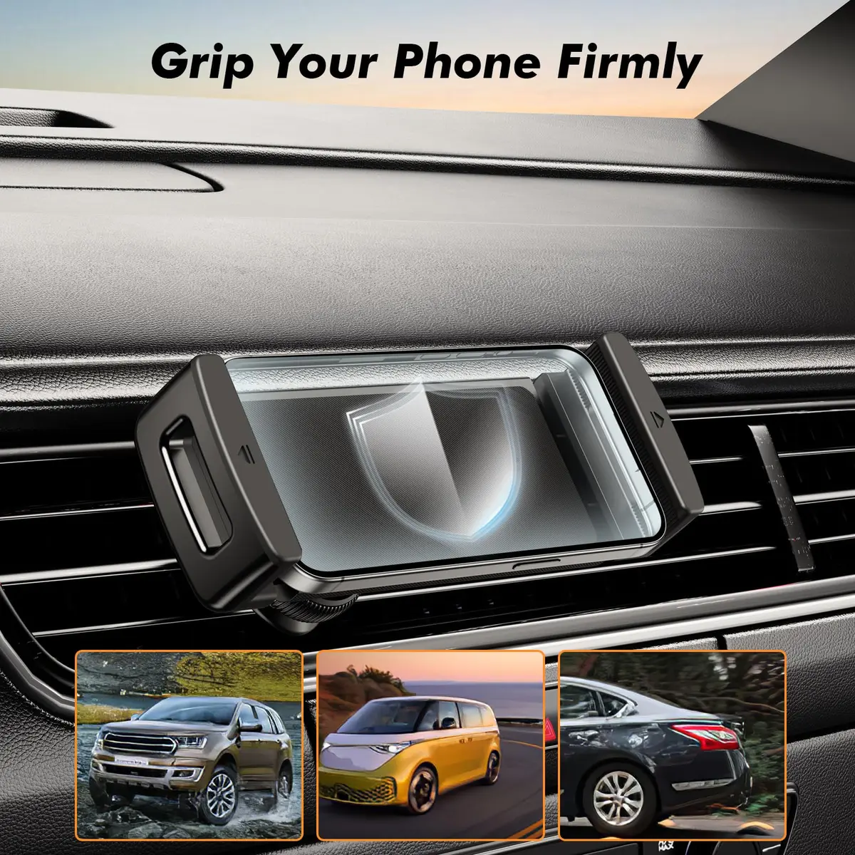 OATSBASF Air Vent Clip Car Phone Mount for Galaxy Fold 8 Ultra/8/7/6 | 360° Rotatable, Heavy-Duty, Universal Compatibility - view 7