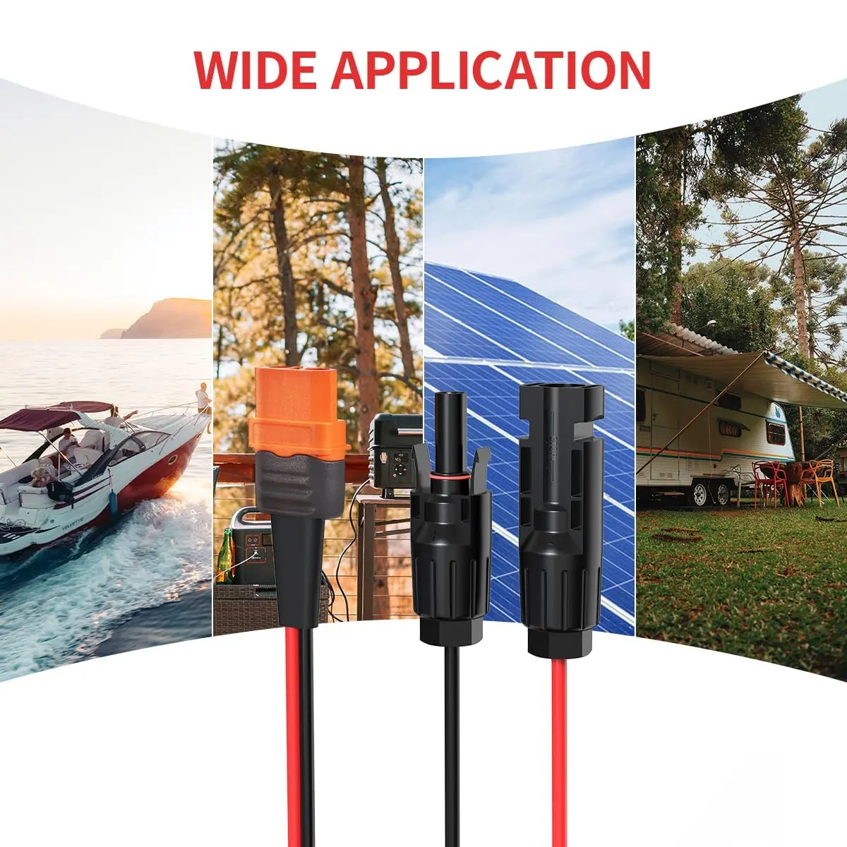 ELFCULB 12AWG 50FT Solar to XT60i Cable | Waterproof, Copper, Portable Power - view 7