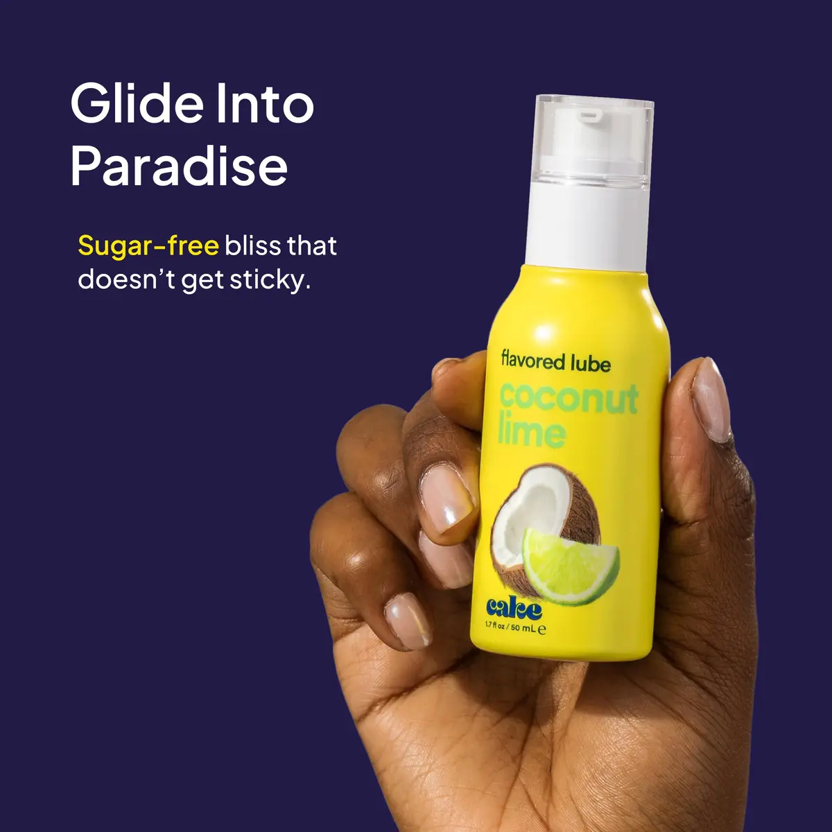 Cake Coconut Lime Flavored Personal Lubricant 1.7 fl oz | Water-Based, Hypoallergenic & Easy Clean - view 3