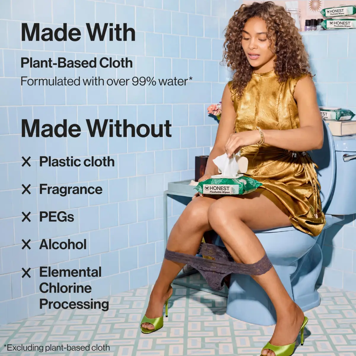 The Honest Company Flushable Wipes Hypoallergenic 42 Count | Dermatologist Tested for Sensitive Skin - view 7