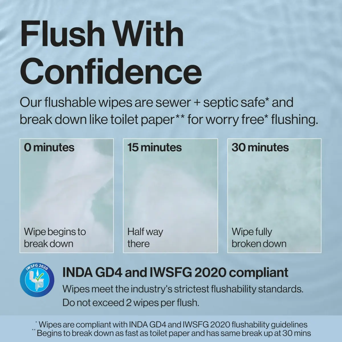 The Honest Company Flushable Wipes Tropical Leaves 336ct (152g) | Hypoallergenic & Septic Safe - view 4