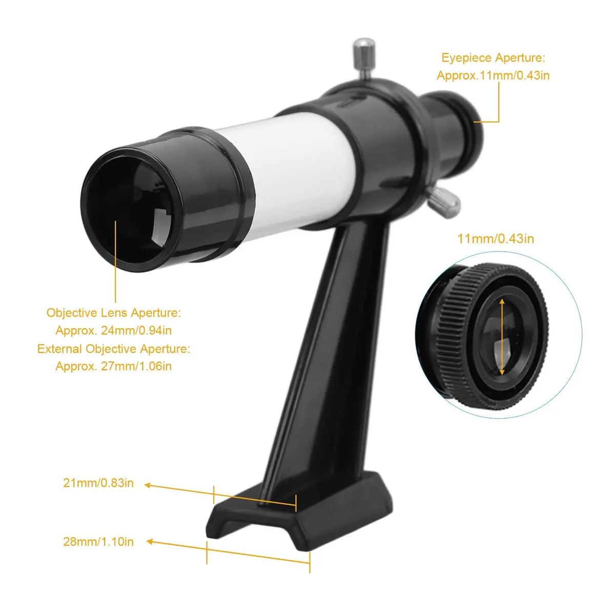 Zopsc 5X Astronomical Finder Scope with Crosshair & 24mm Lens | Precision Alignment for Night Sky Exploration - view 5