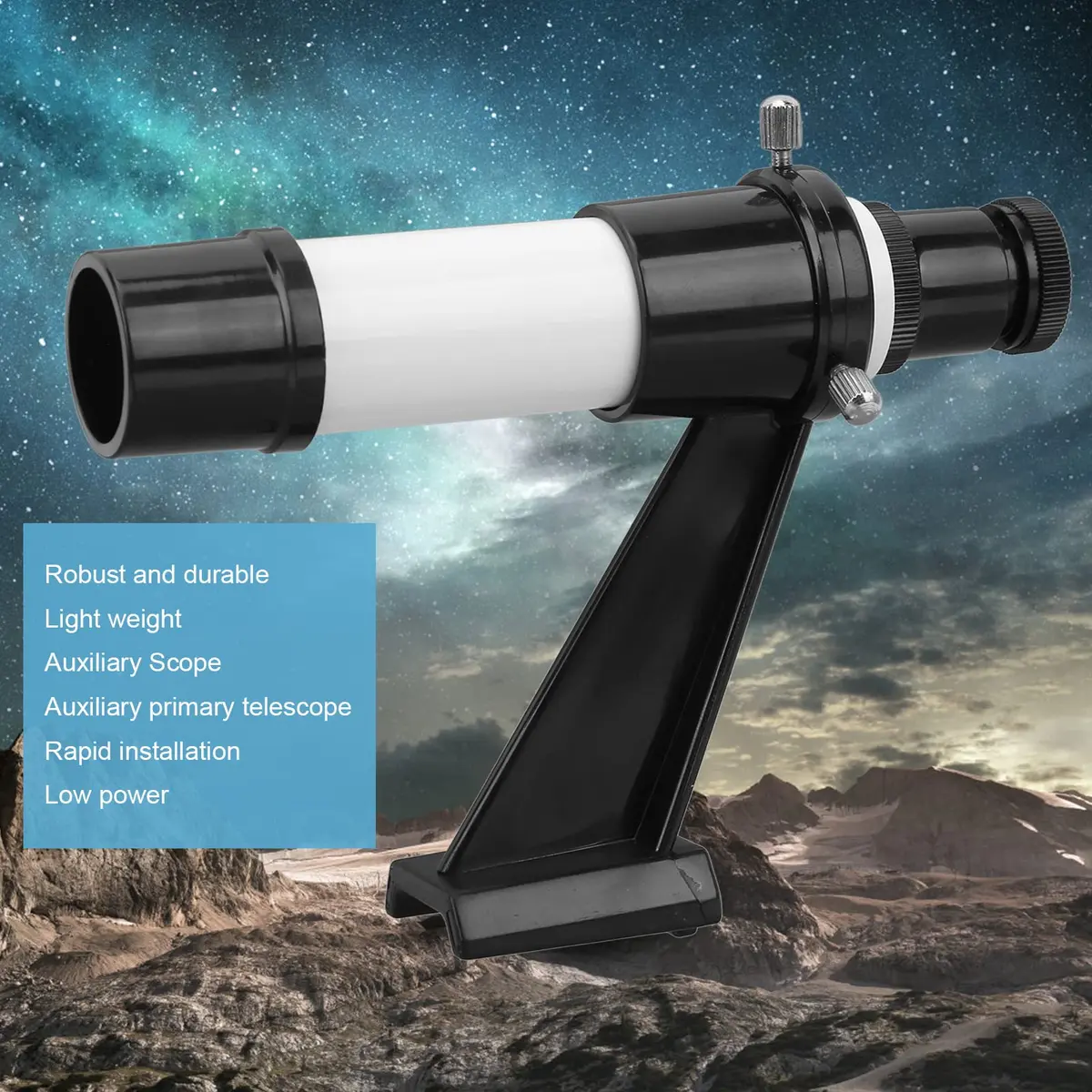 Zopsc 5X Astronomical Finder Scope with Crosshair & 24mm Lens | Precision Alignment for Night Sky Exploration - view 2