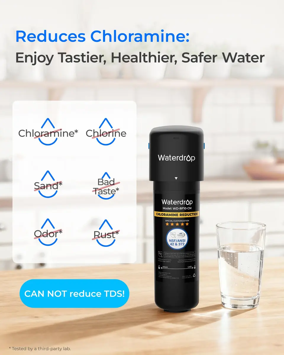 Waterdrop 10UB-CM Under Sink Water Filter System 950 Gallons (3596 Litres) | NSF/ANSI 42 Certified Chloramine Reduction - view 2