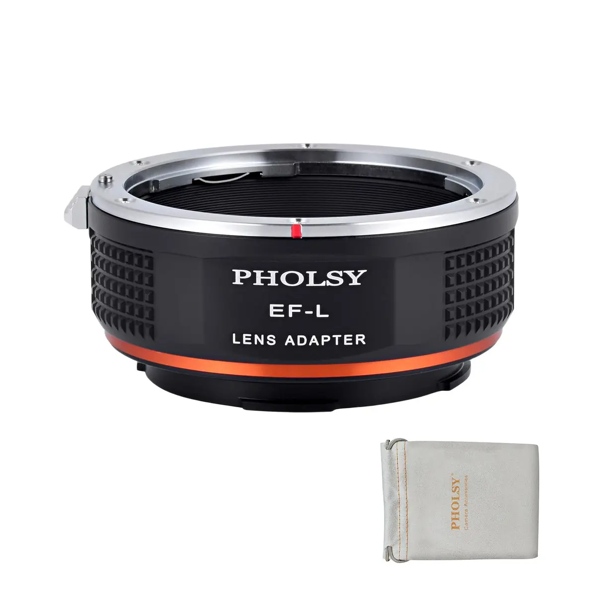 PHOLSY Lens Mount Adapter Compatible with Canon EF Lens to Leica L Camera | Precise, Durable & Image-Quality Preserving - main product image