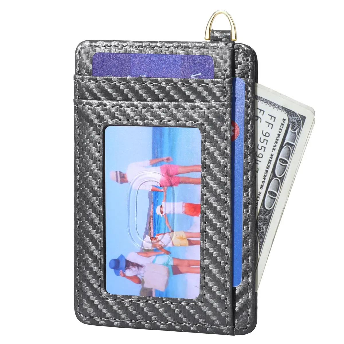 GEEAD Slim Minimalist Front Pocket RFID Blocking Card Holder Wallets for Men & Women | Compact & Secure - view 2