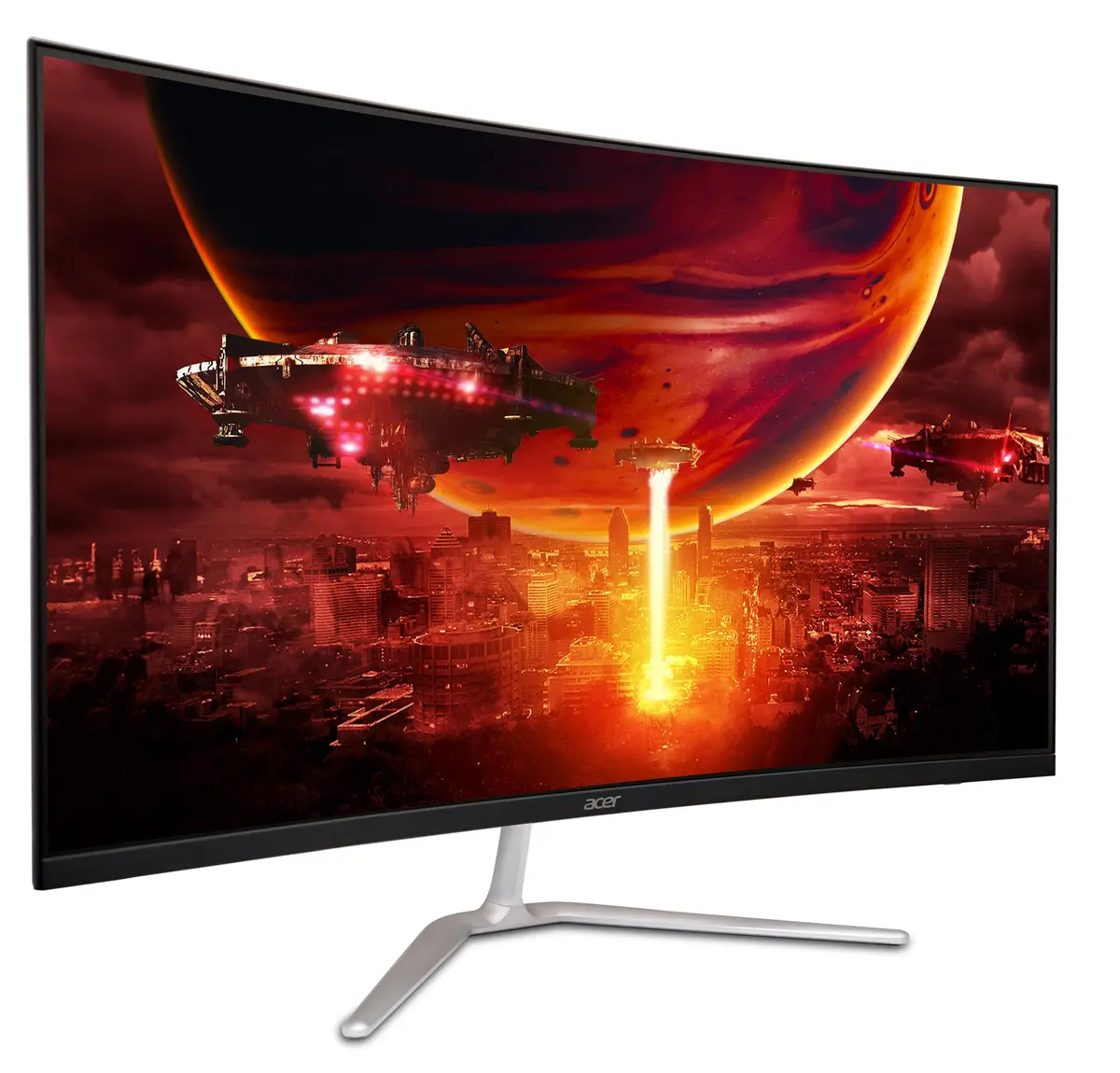 Acer Nitro 31.5in FHD 1920x1080 Curved 180Hz Gaming Monitor EDA320Q Pbiipx | AMD FreeSync Premium, 180Hz, 1ms Response, VESA Mount - view 8
