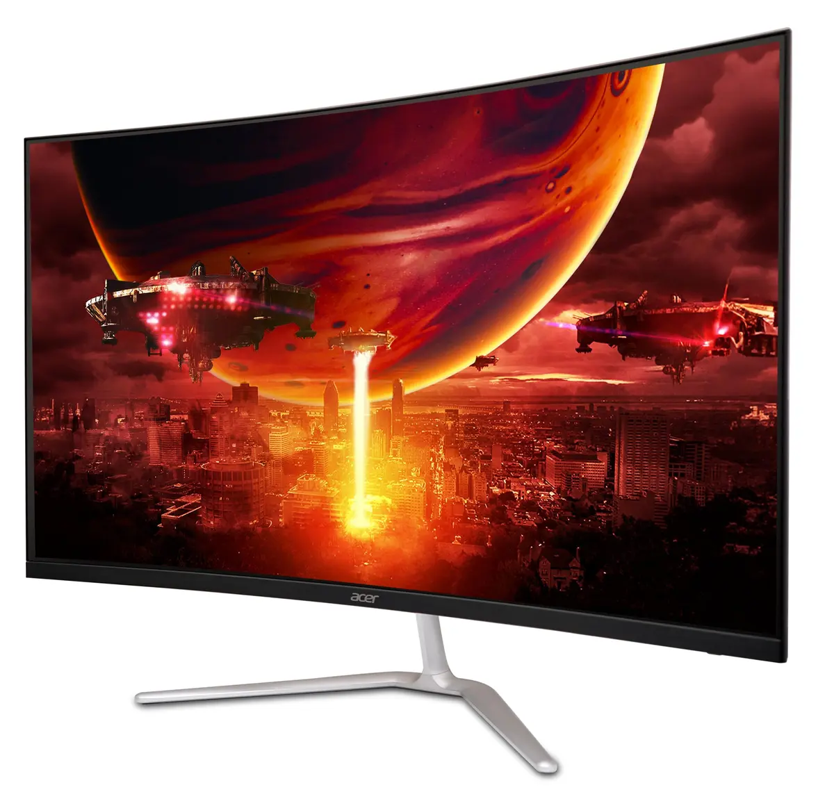 Acer Nitro 31.5in FHD 1920x1080 Curved 180Hz Gaming Monitor EDA320Q Pbiipx | AMD FreeSync Premium, 180Hz, 1ms Response, VESA Mount - view 9
