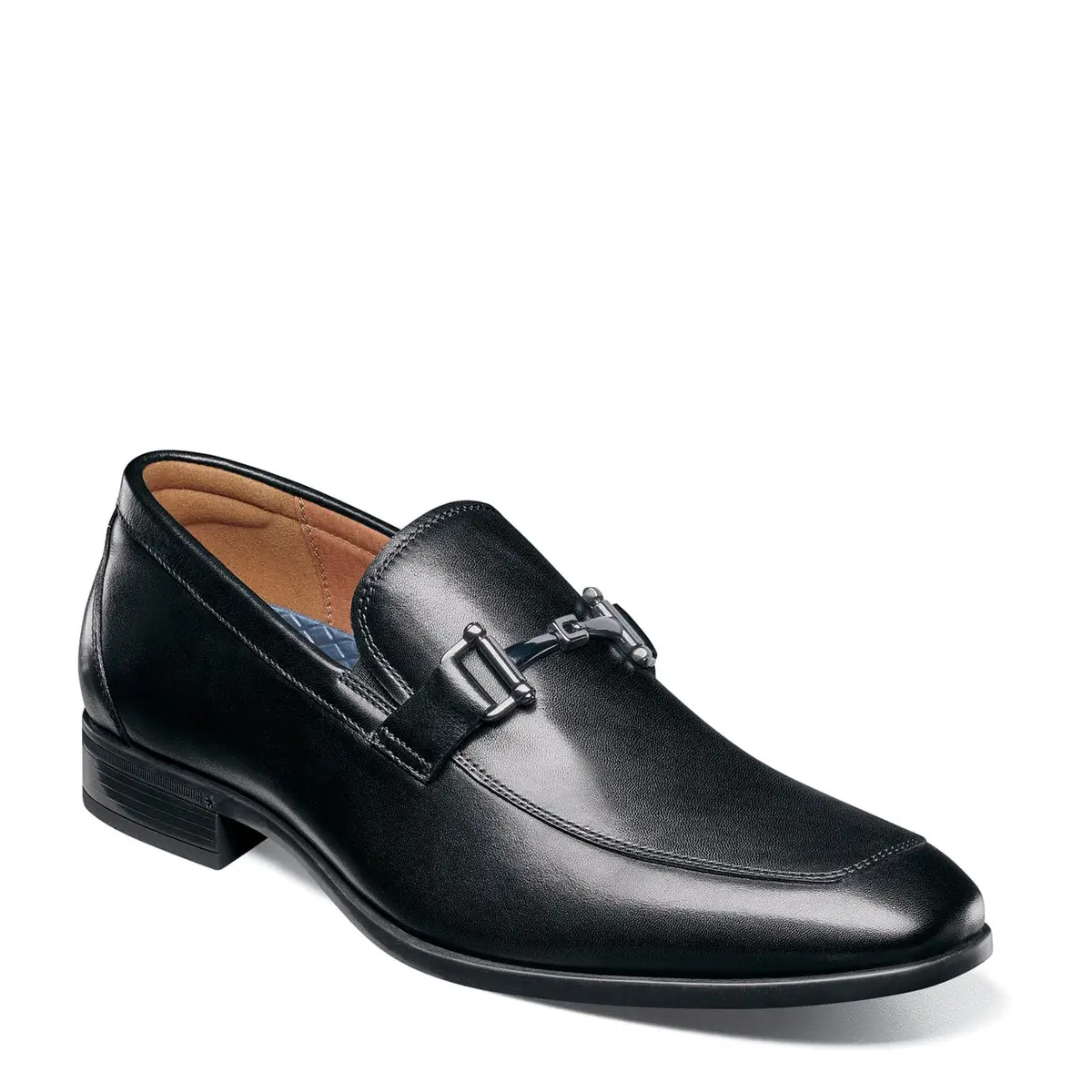 Florsheim Zaffiro Moc Toe Bit Loafer Men's Slip On 10.5 D(M) US Black | Classic Leather Comfort - main product image