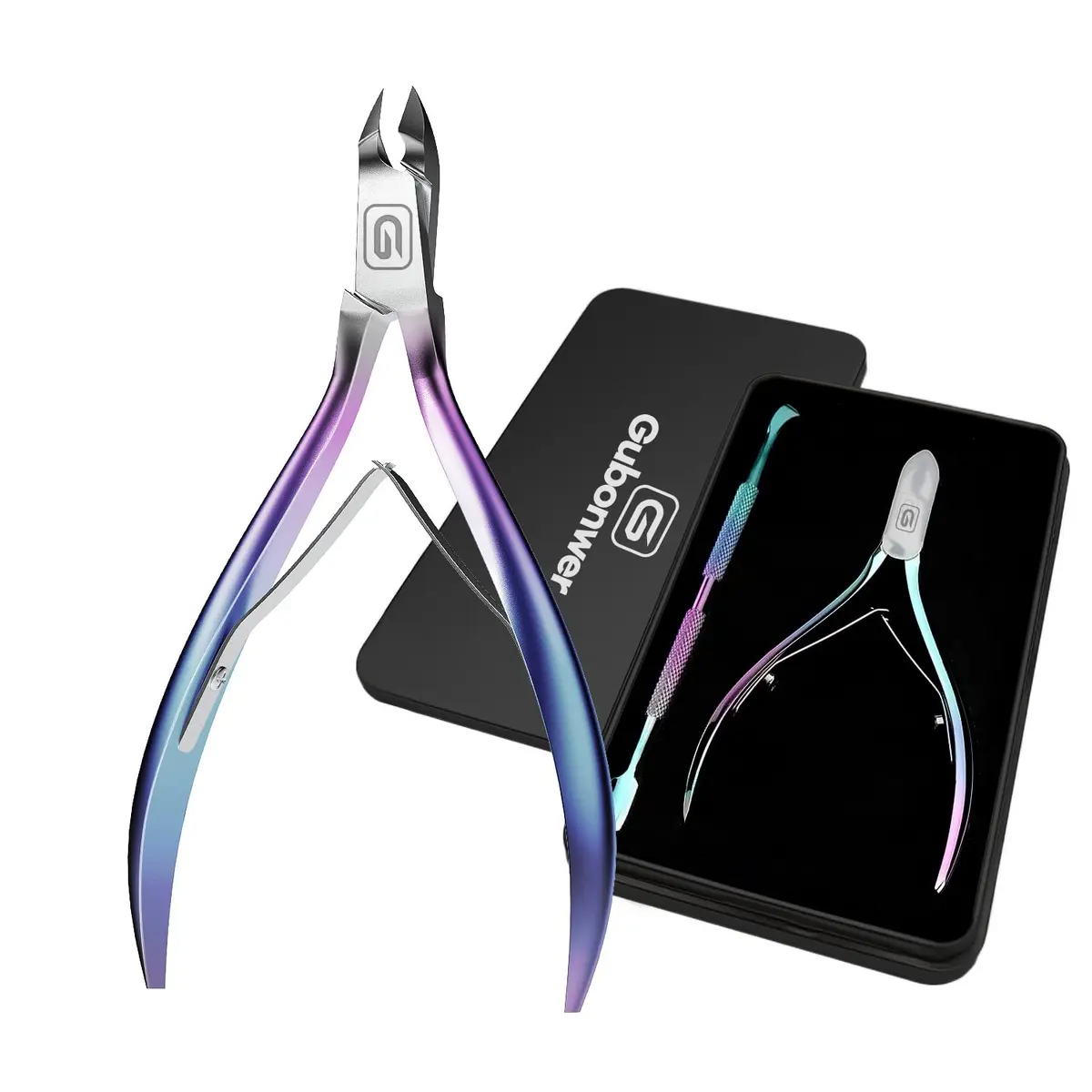 Gubonwer Cuticle Nippers 3/4 Jaw | Ultra-Sharp Stainless Steel Pedicure & Manicure Tool - main product image