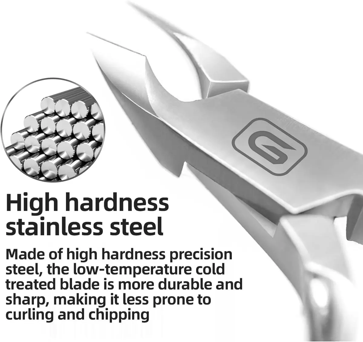 Gubonwer Cuticle Nippers 3/4 Jaw | Ultra-Sharp Stainless Steel Pedicure & Manicure Tool - view 5