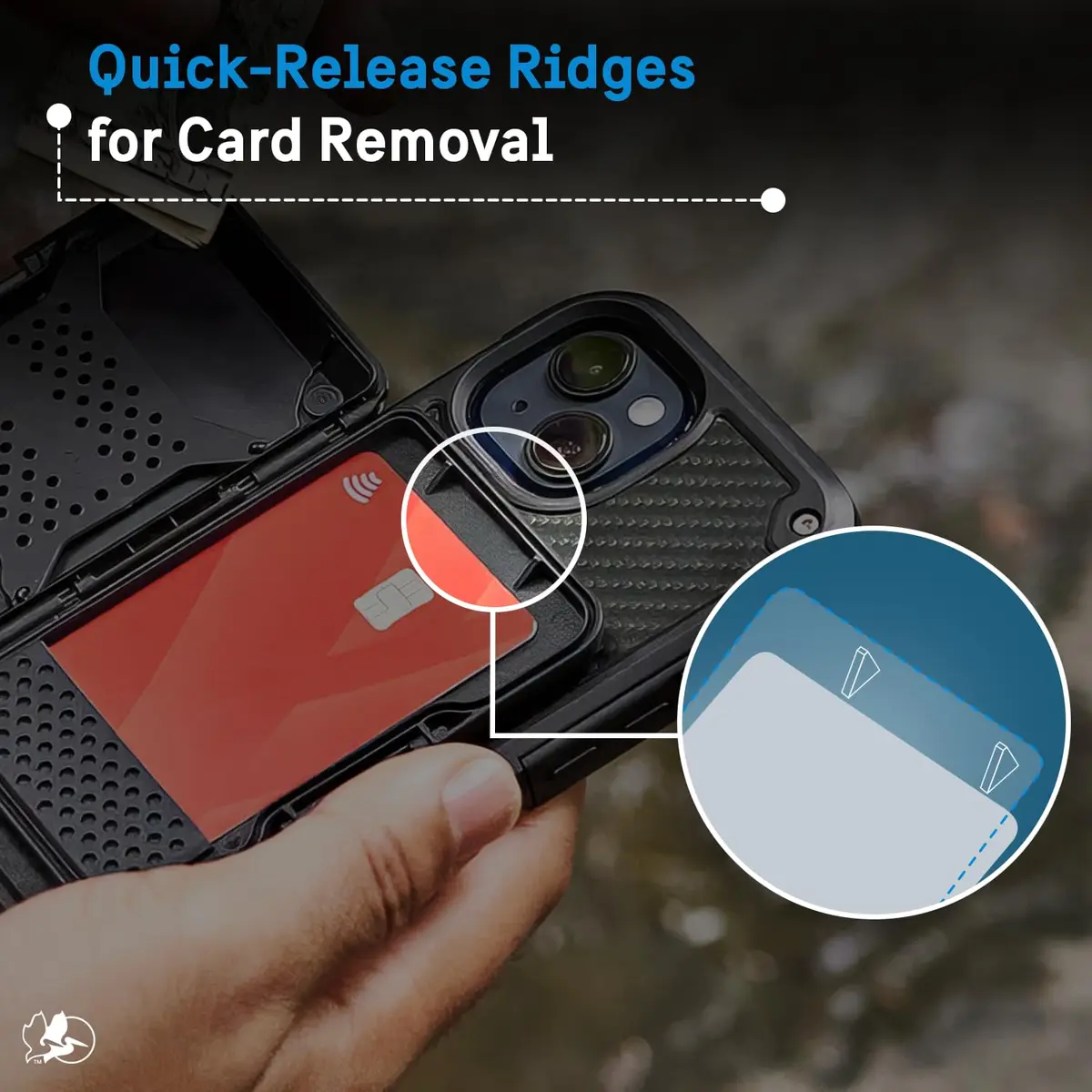 Pelican MagSafe Wallet with RFID Blocking for Cards and Cash - Black | Shields Your Cards from Digital Threats - view 7