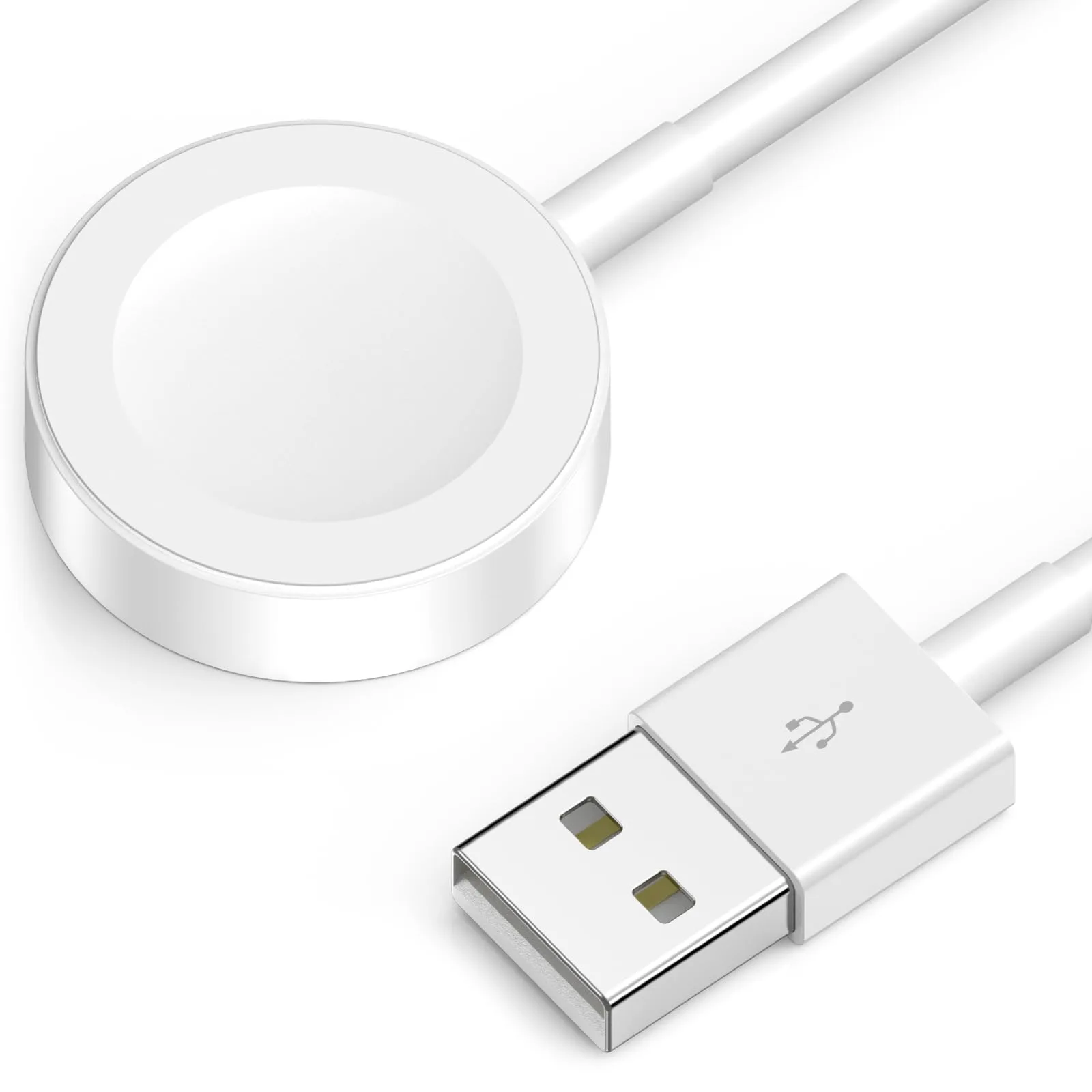Amasuki Magnetic Charging Cable for Apple Watch, USB A Wireless Charger for iWatch Series 11/10/9/8/7/6/5/4/3/2 Ultra 3/2/SE (3.3FT, White) - main product image
