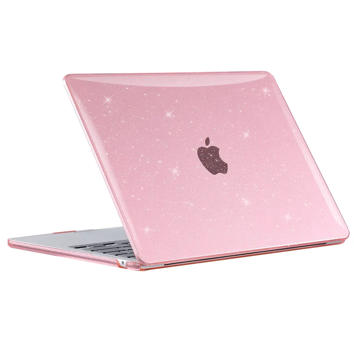 EooCoo Sparkly Pink Hard Case for MacBook Air 15 inch (M2-M5) | Includes Keyboard Cover & Screen Protector - view 4