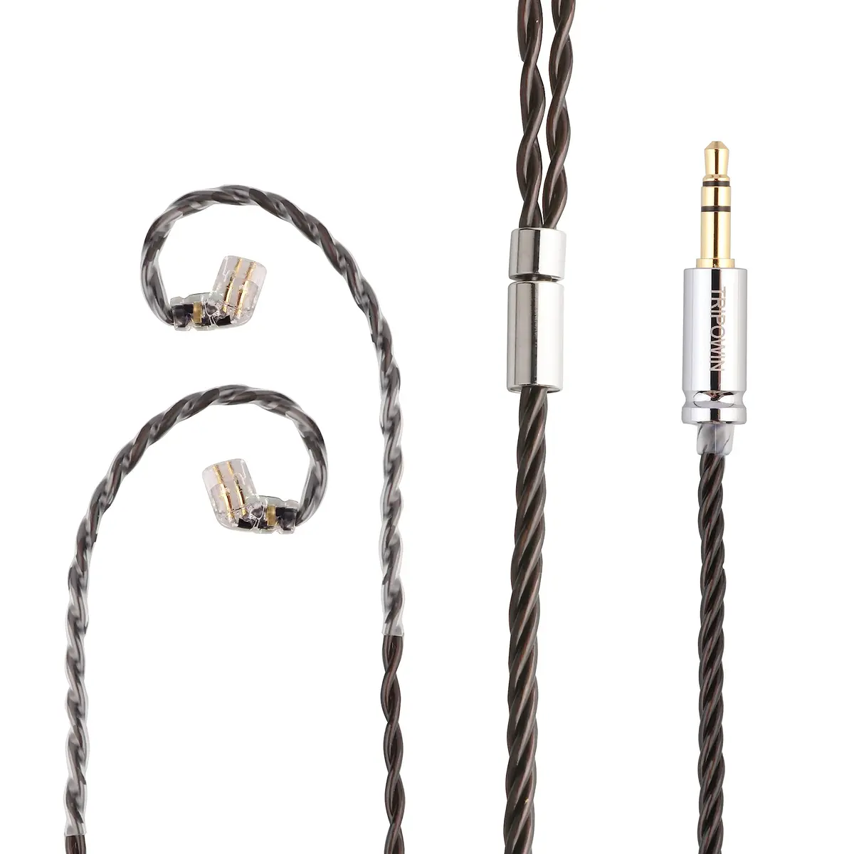 Linsoul Tripowin Mirage IEM Cable, 4N OCC, 1.2m, Recessed 2-Pin | HiFi Upgrade for Earphones - view 2