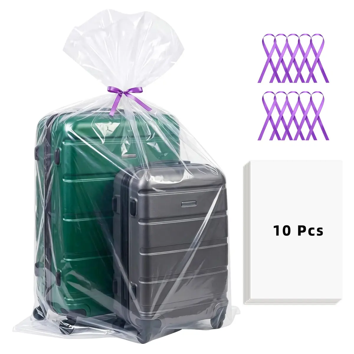Yotelab Extra Large Clear Plastic Storage Bags 101.6cm x 152.4cm (40"x60") | Heavy Duty 2 Mil Thick for Luggage & Furniture - main product image