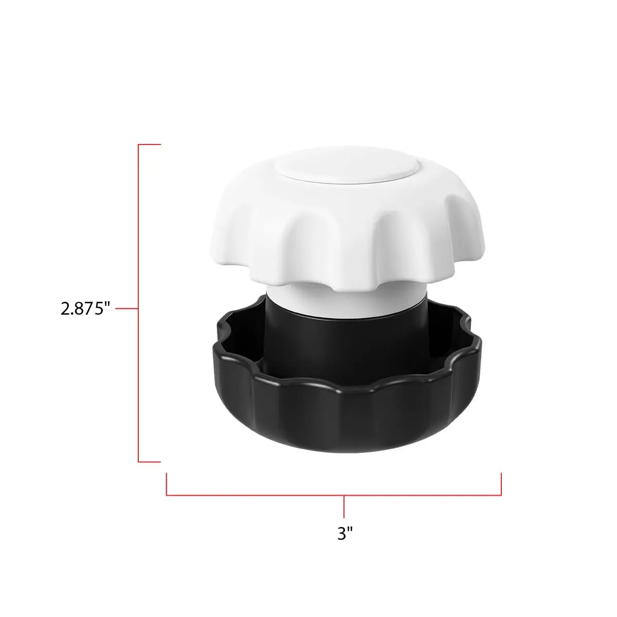 EZY DOSE Large Black Pill Crusher & Tablet Grinder with Storage Compartment | Arthritis Foundation-Endorsed - view 3