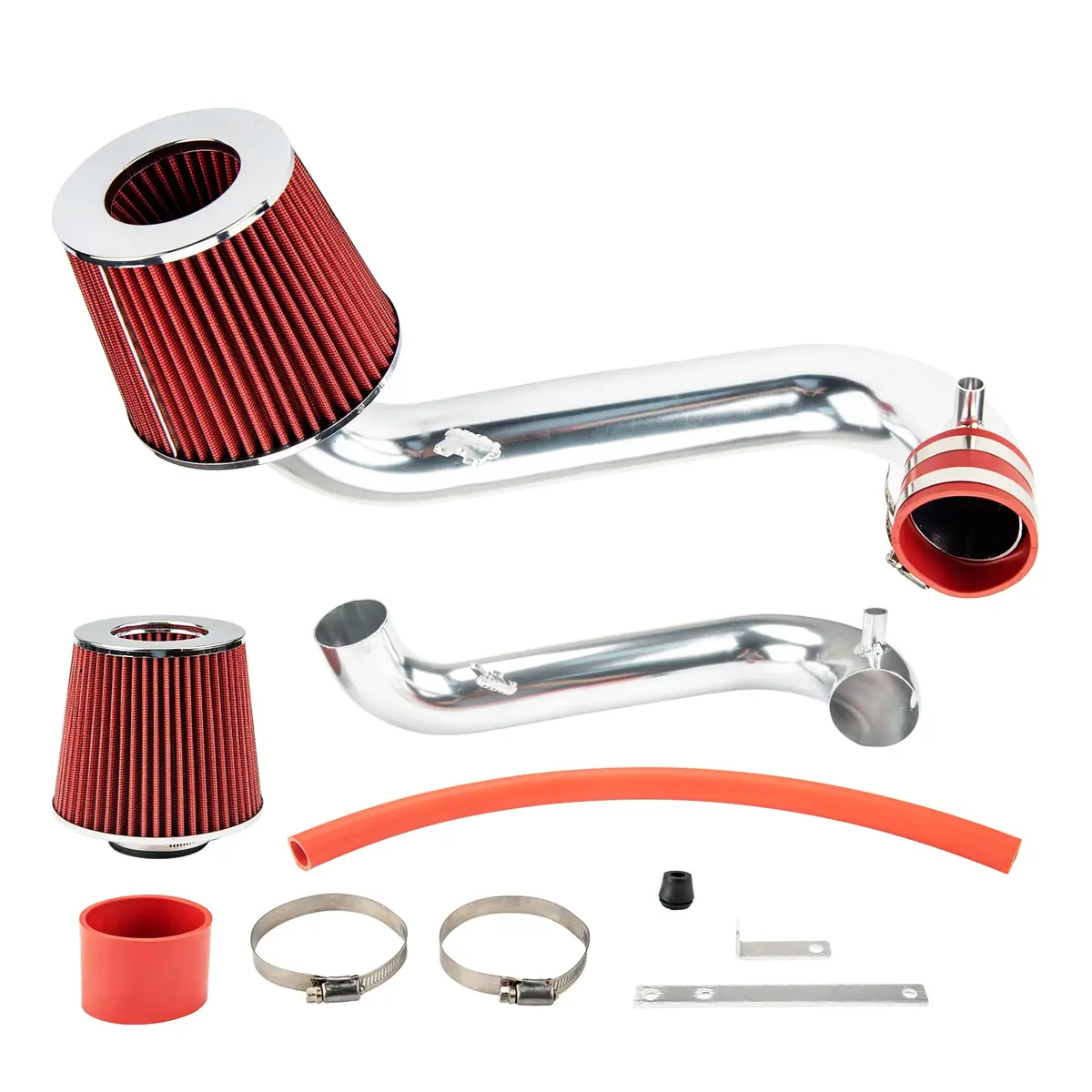 KAX 2.5" Performance Cold Air Intake Kit for 2001-2005 Civic 1.7L | Red - view 9