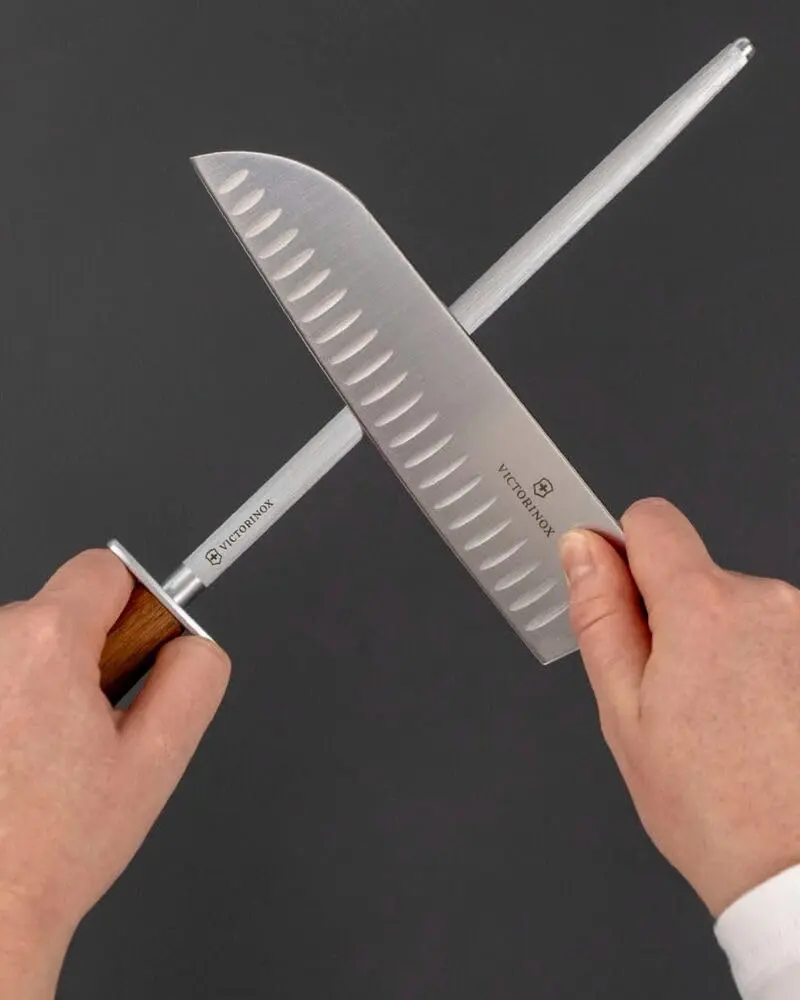Victorinox Honing Steel with Maple Handle 23 cm (9") | Premium Knife Sharpener for HRC 65 Knives - view 2