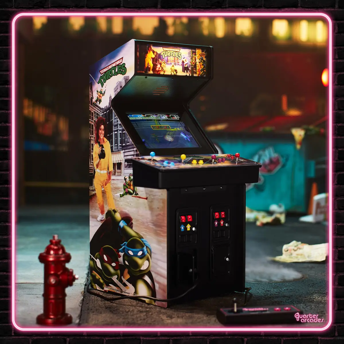 quarter arcades Teenage Mutant Ninja Turtles 1/4 Scale Mini Arcade | Authentic Konami Replica, 17" tall, Collectible - view 5