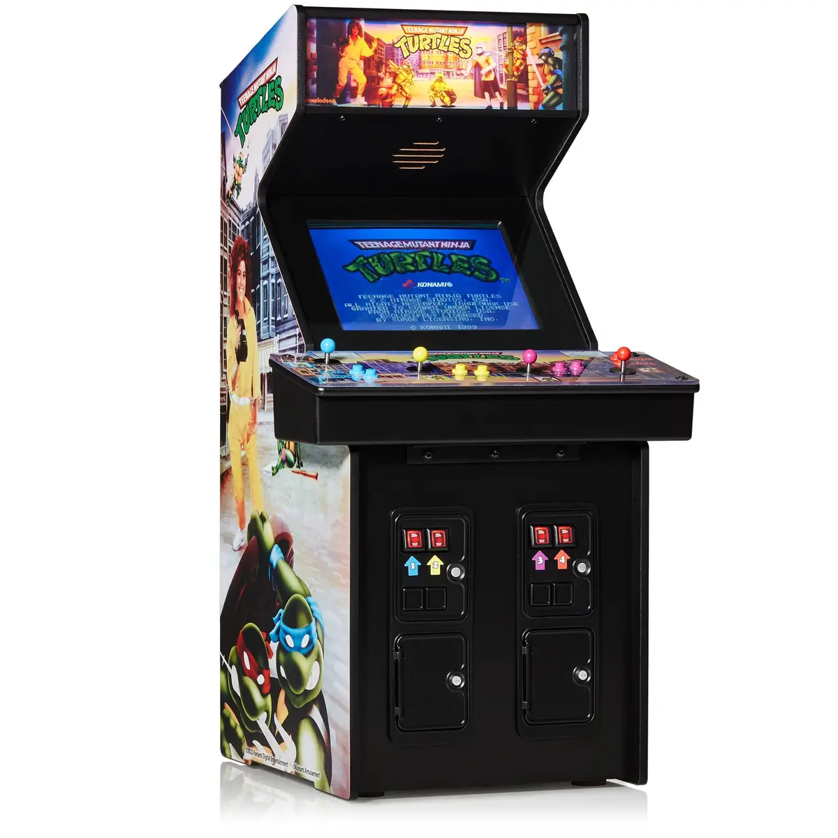 quarter arcades Teenage Mutant Ninja Turtles 1/4 Scale Mini Arcade | Authentic Konami Replica, 17" tall, Collectible - main product image