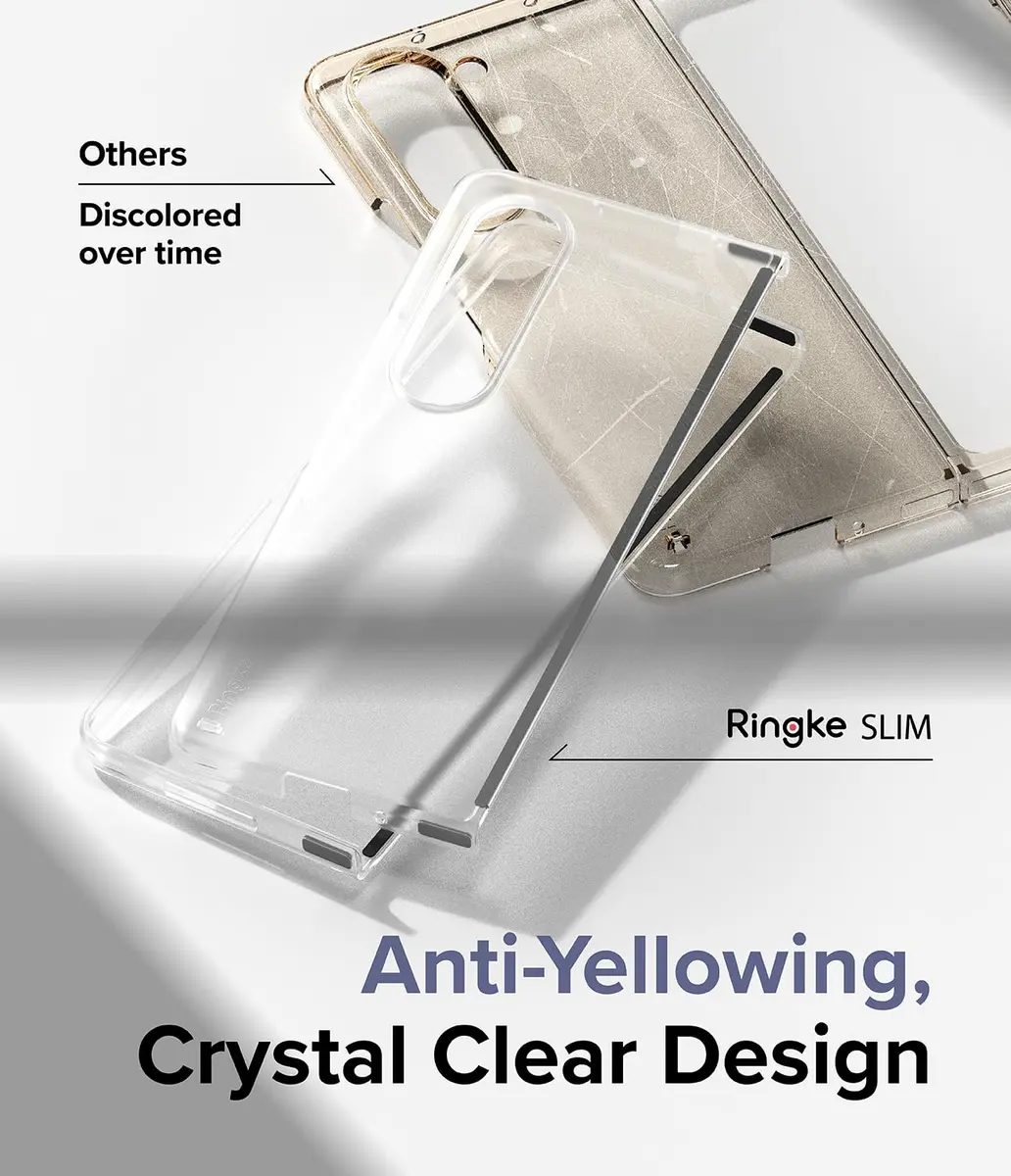 Ringke Cellular Phone Case for Samsung Galaxy Z Fold 5 | Slim Matte Clear - view 6