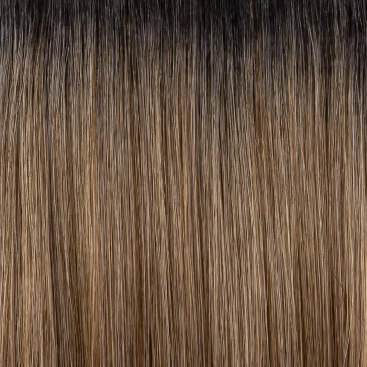 Hair u wear Kim Kimble Jordan Shoulder-Length Wavy Lob Wig with Beachy Texture, Average Cap, MC9/14SS Caramel Latte - view 3