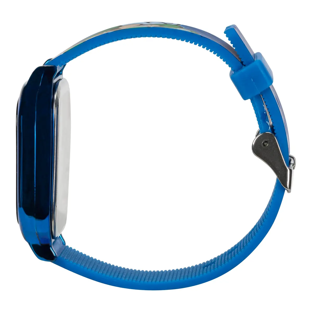 Accutime Super Mario Kids Digital Watch 20mm Blue Silicone Strap | Touch-Activated LED, Fun Mario & Luigi Design (70-120 chars) - view 3