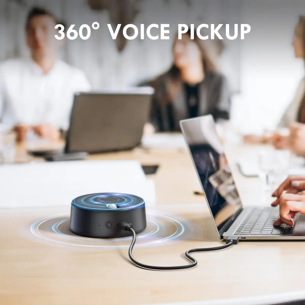 ROFALL USB Computer Speakers with Microphone, 2.5cm (1 inch) Woofer, 3W | Clear Voice Pickup for Calls & Meetings - view 3