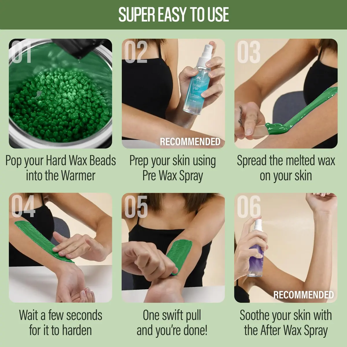Tress Wellness Tea Tree Hard Wax Beads 567 g (19.2 oz) | For Bikini, Brazilian & Full Body Hair Removal - view 4