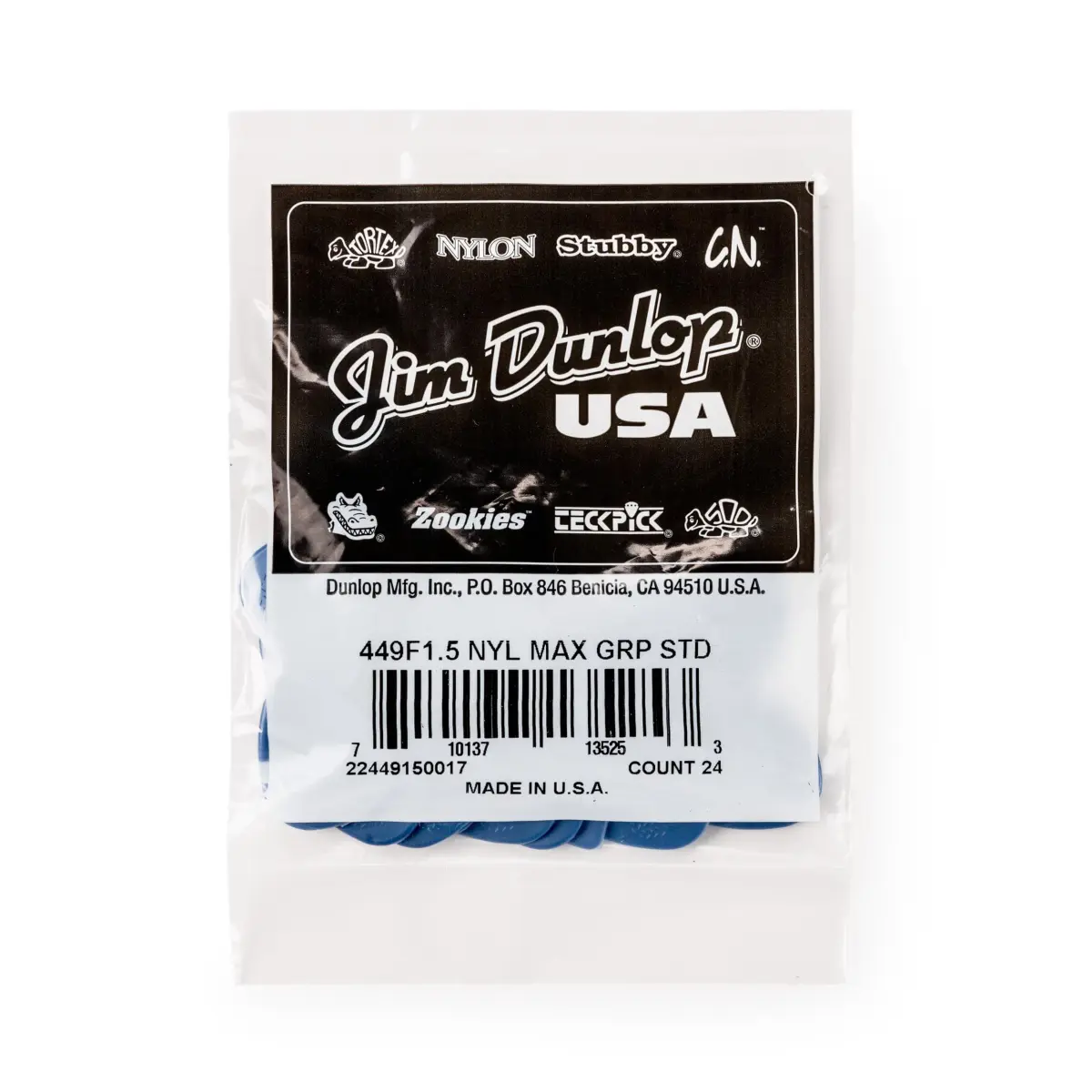 Jim Dunlop Max-Grip Nylon Standard Guitar Picks 1.5mm (24-Pack) | Unparalleled Non-Slip Surface for Precision & Control - view 5